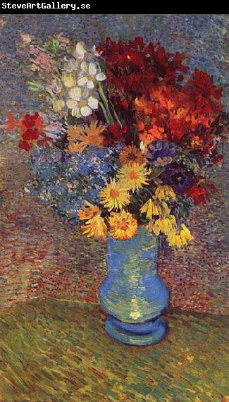 Vincent Van Gogh Stilleben einer Vase mit Margeriten und Anemonen